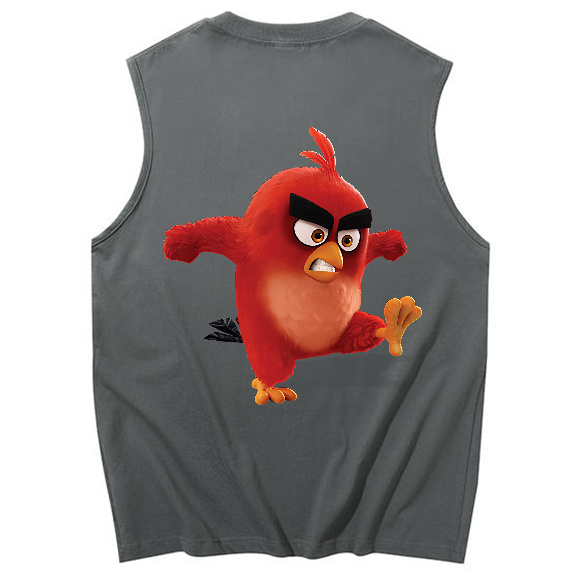 （画像用） Angry Birds アングリーバード コットン100％タンクトップ（背面プリント）